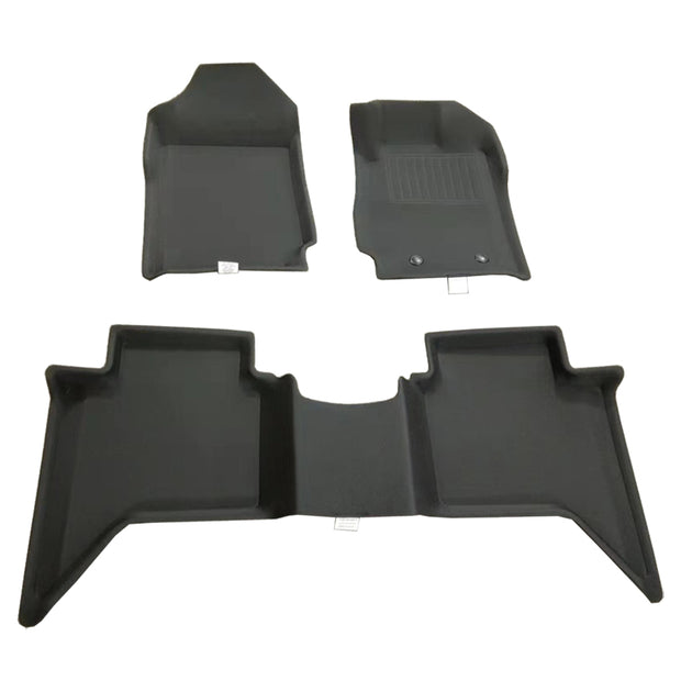 3D Floor Mats for FORD Ranger XPE Textured look -Front and Rear Set 2011-2023