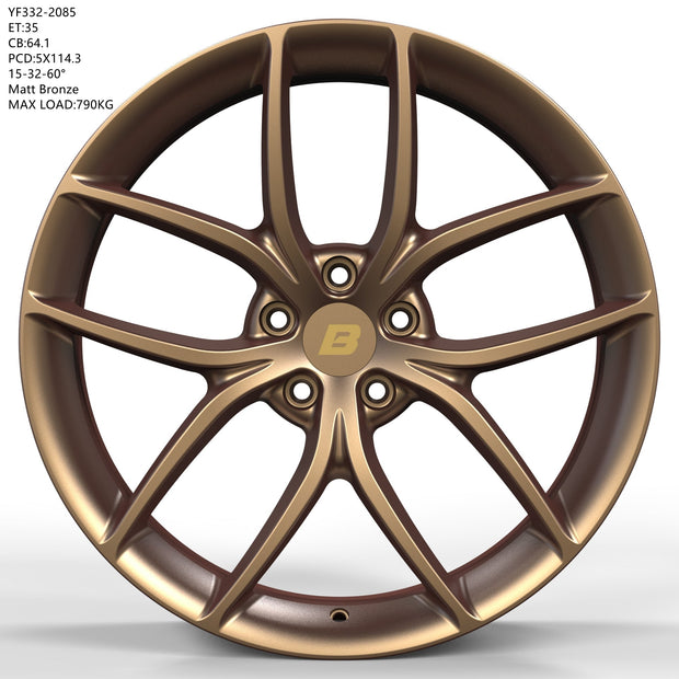 TESLA Model Y / 3 Fully Forged ZR-G Wheel Rim 1x for 20" ALL MODELS 2020-2024- BRAUMACH