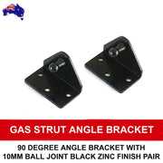 Brackets Right Angle Internal Ball For Gas Struts 10MM Black Zinc (2PCS) BRAUMACH Auto Parts & Accessories 