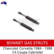 CHEVROLET CORVETTE GAS STRUTS BONNET for 1984-1988 C4 2 Door (PAIR) BRAUMACH BRAUMACH Auto Parts & Accessories 