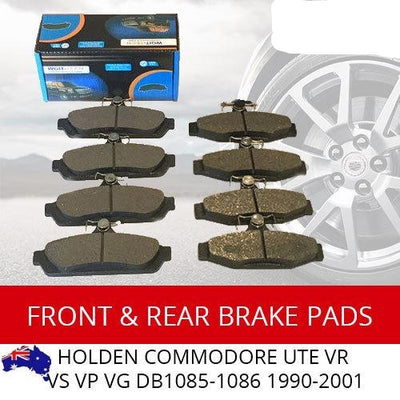 Front Rear Brake Pad Kit for Holden Commodore Ute VR VS VP VG - DB1085-1086 BRAUMACH Auto Parts & Accessories 