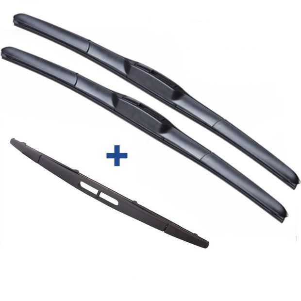 Kia Sportage Wiper Blades Hybrid Aero For SUV 2010-2014 FRT PAIR & REAR 3 xBL BRAUMACH Auto Parts & Accessories 