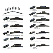 Wiper Blades Aero for Ssangyong Musso FJ SUV 2.3 1996-1998