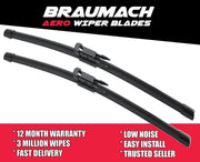 Windscreen Wiper Blades For for BMW 3 Series F30 F80 2012 - 2018 Aero Design (PAIR) BRAUMACH Auto Parts & Accessories 