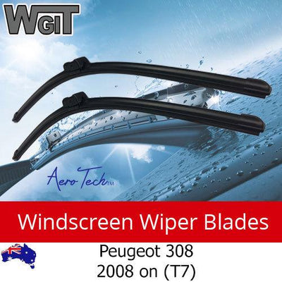 Windscreen Wiper Blades For for Peugeot 308 2008 on (T7) - Aero Tech Design (PAIR) BRAUMACH Auto Parts & Accessories 