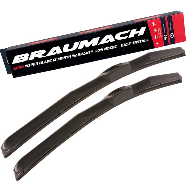 Wiper Blades Hybrid Aero Land Rover Discovery (For Series 4) SUV 2009-2017 FRONT PAIR BRAUMACH Auto Parts & Accessories 