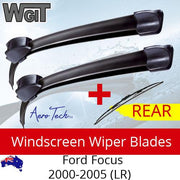 Wiper Blades Kit Front Rear For FORD Focus 2000-2005 (LR) - Aero Design 3 x Blades BRAUMACH Auto Parts & Accessories 