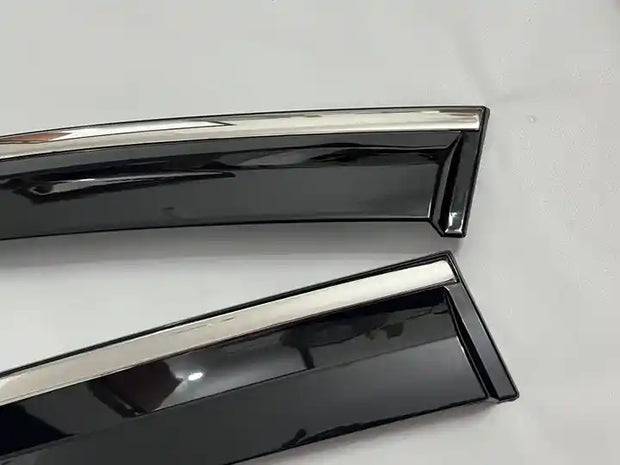 BYD ATTO 3 Weather Shield Rain Visor Wind Deflector Tinted Chrome trim - 2023-2024