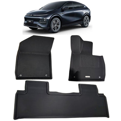 XPENG G6 RHD Floor Mats 3D XPE Textured Waterproof Anti-Slip - Front Rear 2024-2025