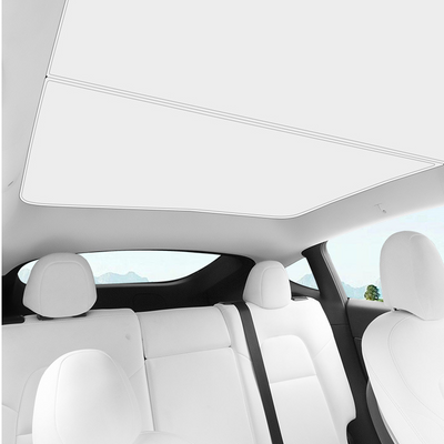 Tesla Model Y Roof Glass Sunshade UV Film Blind - Ice Grey 2022-2024