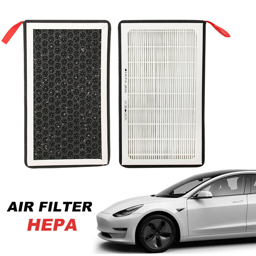 Tesla Model 3 Air Conditioner Air Filter HEPA 2x Pack with Activated Carbon  2017-2023 – BRAUMACH Auto Parts