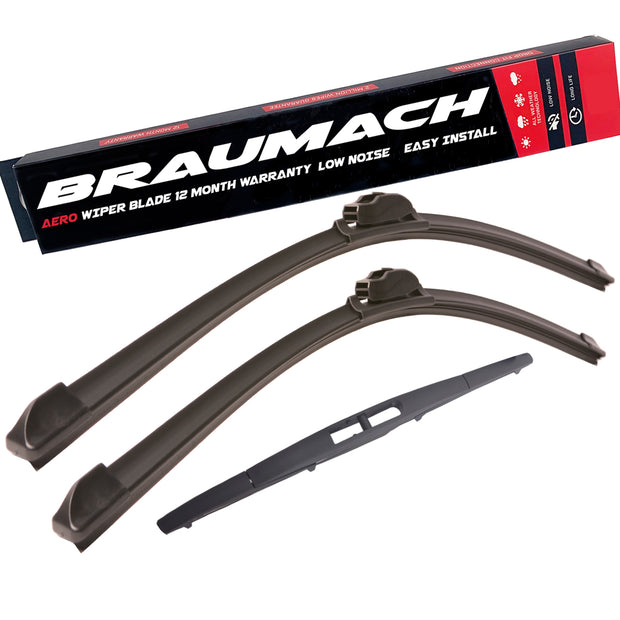 Front Rear Aero Wiper Blades For Subaru Levorg 1.6 AWD Wagon 2015-2020