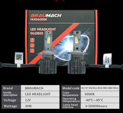 braumach-6000k-led-headlight-bulbs-globes-h4-for-ford-laser-1-8-sedan-1990-1991-8491