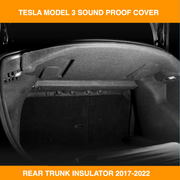 Tesla Model 3 Car Rear Trunk Soundproof Cotton Mat cover 2017-2025