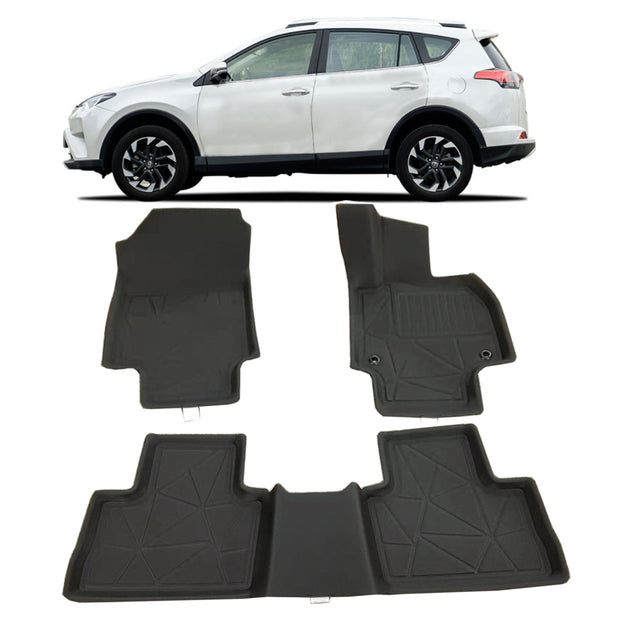 CarQiWireless Floor ats ≈ Trunk at for Toyota Rav4 Accessories 2019-2023, All-Weather CarQiWireless Floor ats ≈ Trunk at for Toyota Rav4 Accessories 2019-2023, All-Weather
