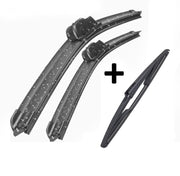 Wiper Blades Aero ForRenault Clio Hatch 1999-2008 FRONT PAIR & REAR 3 x BLADES