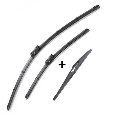 Wiper Blades Aero ForFiat Ritmo Hatch 2007-2010 FRT PAIR & REAR 3 x BLADES