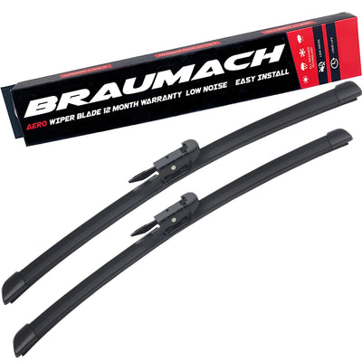 Audi A3 S3 Wiper Blades Aero for 2004-2012 FRONT PAIR BRAUMACH