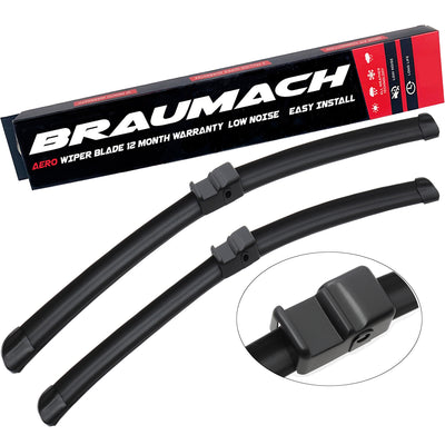 AUDI A3 8P1 Wiper Blades Aero for 2003-2004 OEM QUALITY (PAIR) BRAUMACH