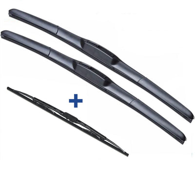 BMW 3 Series Wiper Blades Hybrid Aero For COMPACT 1994-2000 FRONT PAIR&REAR 3xBL BRAUMACH Auto Parts & Accessories 