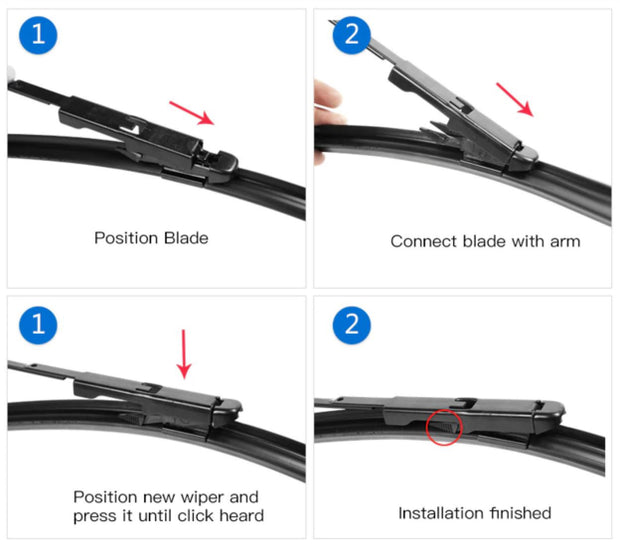 BMW 6 Series Wiper Blades Aero For CABRIOLET 2004-2011 FRT PAIR 2xBLS BRAUMACH Auto Parts & Accessories 