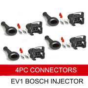 Bosch Ev1 Injector Connector Plug Boot And Pins 4Pcs BRAUMACH Auto Parts & Accessories 