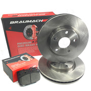 Rear Set Brake Pads + Disc Rotors for Holden Special Vehicles Clubsport VX Sedan 5.7 i V8 2000-2002