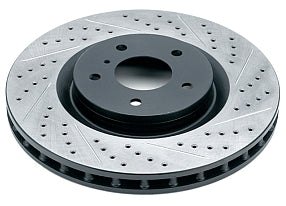 Cross Drilled Front Brake Rotors and Pads for Holden One Tonner VZ Cab Chassis 5.7 i V8 2004-2005
