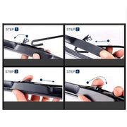 Daihatsu Copen Wiper Blades Hybrid Aero For CABRIOLET 2002-2012 FRT PAIR 2xBL BRAUMACH Auto Parts & Accessories 