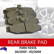 Ford Fiesta WP WQ WT WZ  Rear Brake Pads
06/2007 - 03/2009 