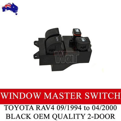 For TOYOTA RAV4 WINDOW MASTER SWITCH 09-1994 to 04-2000 BLACK OEM QUALITY 2-DOOR BRAUMACH Auto Parts & Accessories 
