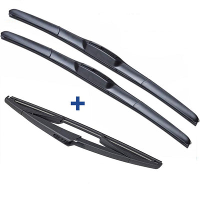 For Toyota Wish Wiper Blades Hybrid Aero WAGON 2003-2009 For FRONT PAIR & REAR 3xBL BRAUMACH Auto Parts & Accessories 