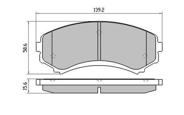 FORD ECONOVAN JH 1.8 2.0 01-2000-07-2006 Front Brake Pads BRAUMACH Auto Parts & Accessories 