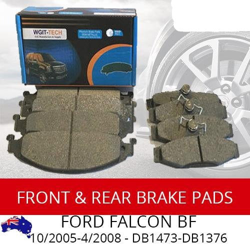 Front and Rear Brake Pad Kit for Ford Falcon BF 10-2005-4-2008 - DB1473-DB1376 BRAUMACH Auto Parts & Accessories 