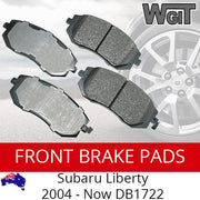 Front Brake Pads For SUBARU Liberty 200SX 300SX SKYLINE -SEE COMPATIBILITY BELOW DB1722 BRAUMACH Auto Parts & Accessories 