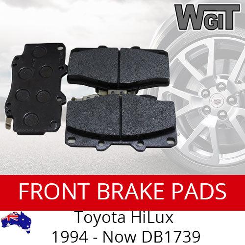 Front Brake Pads For TOYOTA HiLux 4WD 1994 - 2012 DB1739 KUN25 KUN26 ...