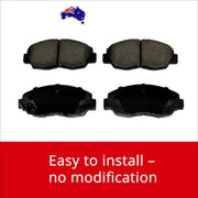 Front Brakes: Rear Brakes Pad Kit for HONDA Civic 6TH-8TH 1996-2012 DB1286-DB1142 BRAUMACH Auto Parts & Accessories 