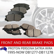 Front Brakes: Rear Brakes Pad kit for Proton Persona Satria 1995-NOW DB1277-1278 BRAUMACH Auto Parts & Accessories 