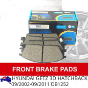 Front Disc Brake Pads Kit for Hyundai Getz 3D Hatchback 09-2002-09-2011 DB1252 BRAUMACH Auto Parts & Accessories 