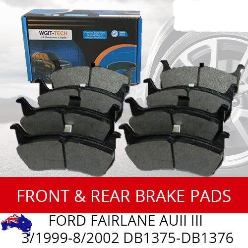 Front & Rear Brake Pad Kit for Ford Fairlane AUII III 3-1999-8-2002 DB1375-DB1376 BRAUMACH Auto Parts & Accessories 