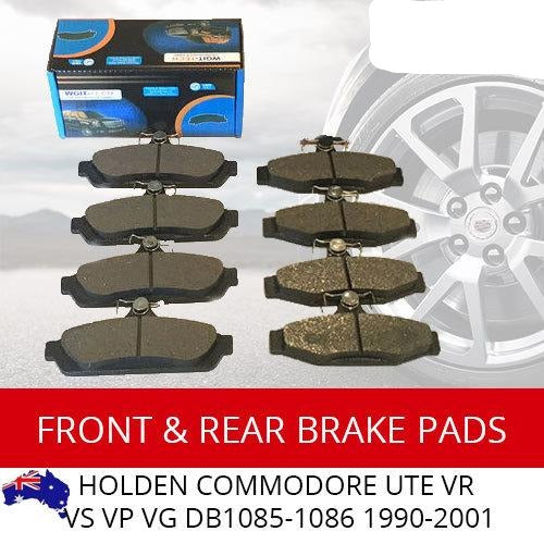 Front Rear Brake Pad Kit for Holden Commodore Ute VR VS VP VG - DB1085-1086 BRAUMACH Auto Parts & Accessories 