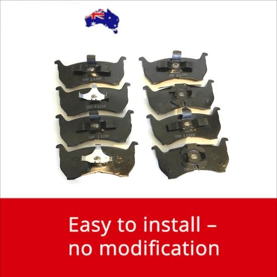 FRONT & REAR BRAKE PADS for COMMODORE VE SS 6LTR 09-2006-04-2012 (DB1765-DB1766) BRAUMACH Auto Parts & Accessories 