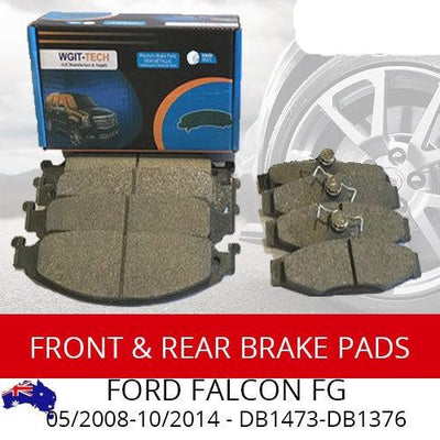 FRONT REAR BRAKE PADS For FORD FALCON FG 05-2008-10-2014 - DB1473-DB1376 BRAUMACH Auto Parts & Accessories 