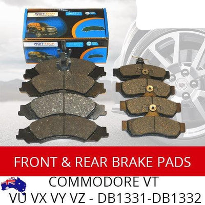 Front Rear Brake Pads for Holden Commodore VT VU VX VY VZ 97-06 BRAUMACH Auto Parts & Accessories 