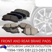 Front Rear Brake Pads for MITSUBISHI Lancer 1994-1995 DB1223-DB1278 BRAUMACH Auto Parts & Accessories 