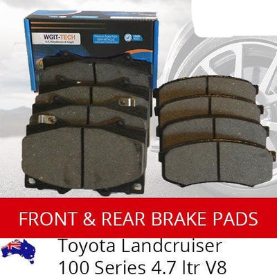Front Rear Brake Pads For TOYOTA For Landcruiser 100 Series 4.7 ltr V8 BRAUMACH Auto Parts & Accessories 