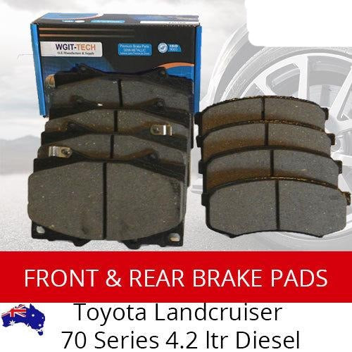 Front Rear Brake Pads For TOYOTA For Landcruiser 70 Series 4.2 ltr Diesel BRAUMACH Auto Parts & Accessories 