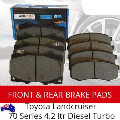 Front Rear Brake Pads For TOYOTA For Landcruiser 70 Series 4.2 ltr Diesel Turbo BRAUMACH Auto Parts & Accessories 