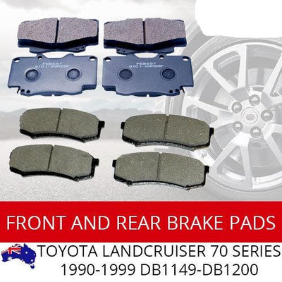 Front Rear Brake Pads for TOYOTA Landcruiser 70 Series 1990-1999 BRAUMACH Auto Parts & Accessories 