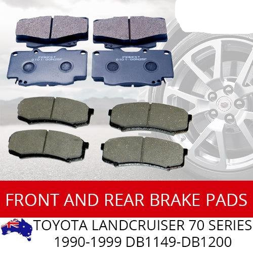 Front Rear Brake Pads for TOYOTA Landcruiser 70 Series 1990-1999 BRAUMACH Auto Parts & Accessories 